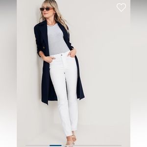 OLD NAVY High Waisted Wow Straight White Jeans Size 18